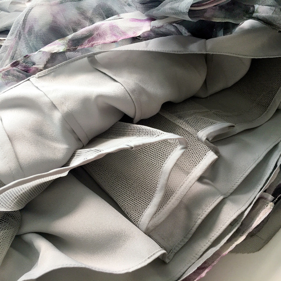 BCBGMAXAZRIA EVA Organza Ruffle Dress - Picture 7 of 8